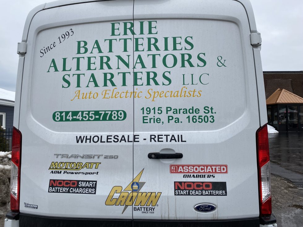ERIE BATTERIES, ALTERNATORS, STARTERS Contact Us